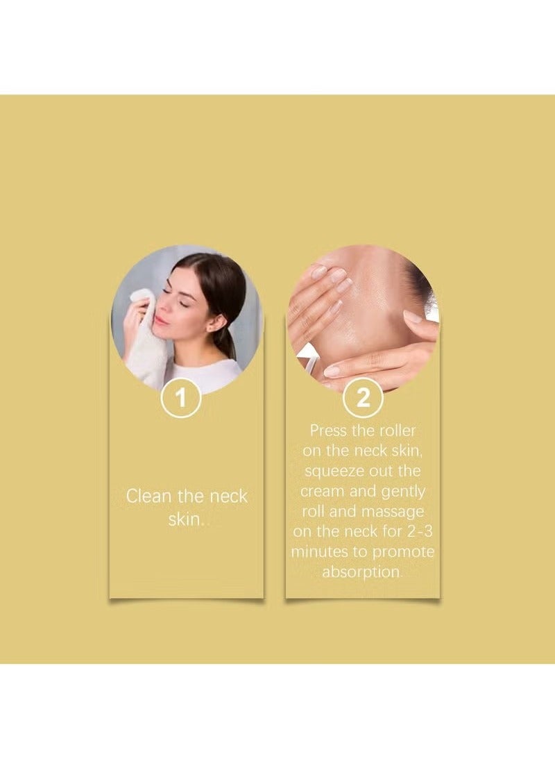 هويجي اه - 8 شد الرقبة كريم ، كريم شد الرقبة الدوارة ، ومكافحة الشيخوخة ، ترطيب وسحب 120g / 4.23oz ( 1 قطعة ) - Image 5