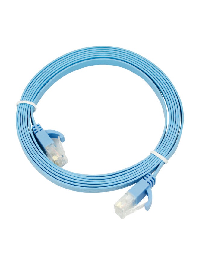 Loquat C65B2FL Six Types Of Flat Network Cable Ultra-thin Gigabit Network Cable 2 Meters-Color:Sky Blue - Image 2