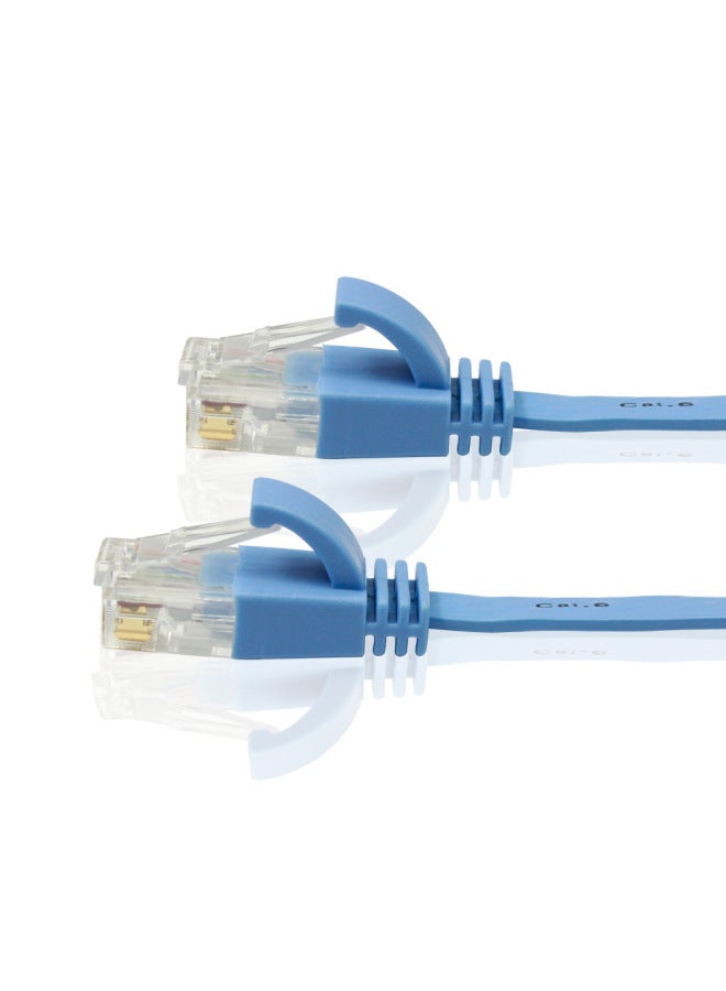 Loquat C65B2FL Six Types Of Flat Network Cable Ultra-thin Gigabit Network Cable 2 Meters-Color:Sky Blue - Image 3