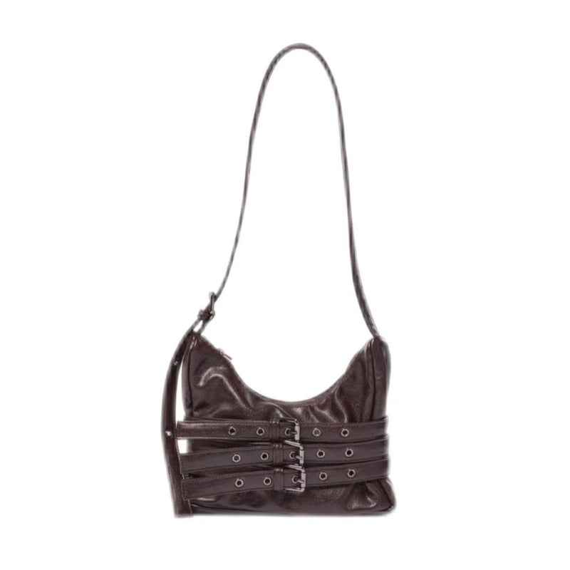 Samo Ondoh Korean Fashion Women''s Underarm Motorcycle Shoulder Bag Multi-Pocket Adjustable Crossbody Bag - Image 1