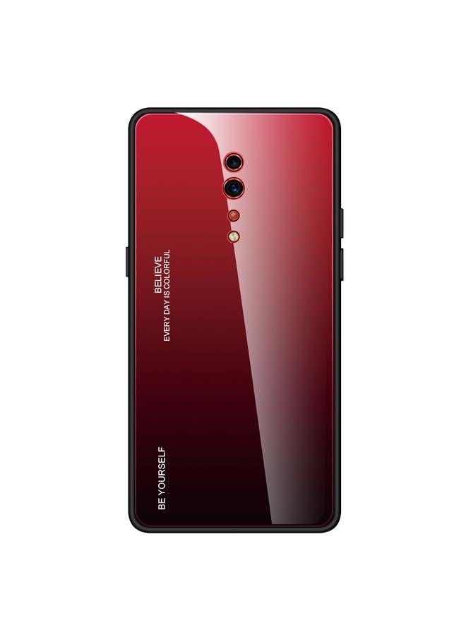 اس-توب جراب لهاتف OPPO Reno Z، جراب زجاجي متدرج الألوان - Image 2