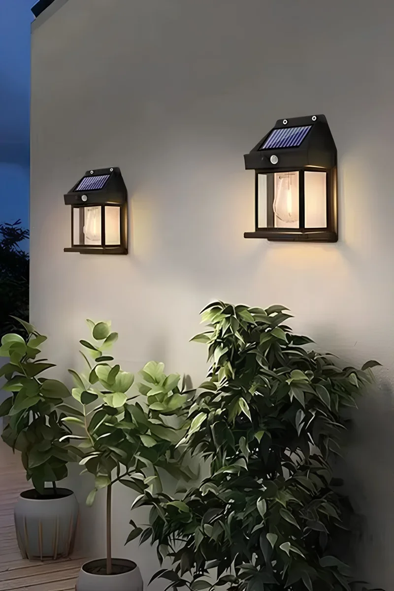 Mobee 2024 Model New Water Resistant Motion Sensor Solar Powered Solar LED Outdoor Garden Lamp