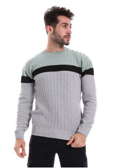 Caesar Wool Mens Pullover With Multi Design  - Image 1