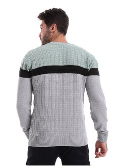Caesar Wool Mens Pullover With Multi Design  - Image 4