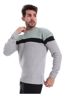 Caesar Wool Mens Pullover With Multi Design  - Image 2