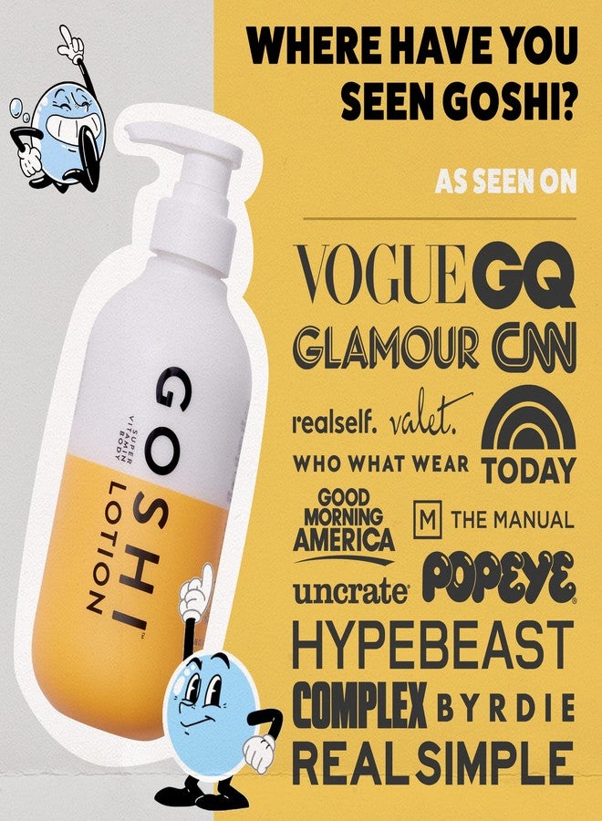 GOSHI Super Vitamin Body Lotion 3.4 oz - pH-Balanced Moisturizing Body Lotion for Men and Women - For All Skin Types - Image 4