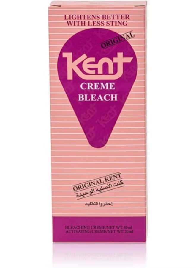 KENT 2Pcs KENT Creme Bleach 40ml Creme Activating 20ml - Image 2