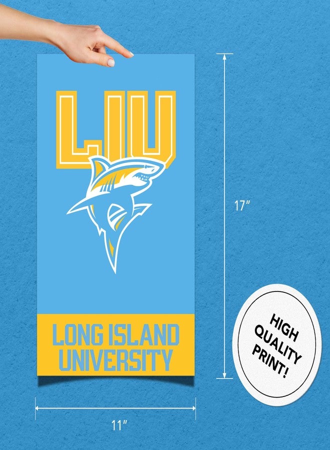 Desert Cactus Long Island University Poster LIU Sharks 11 x 17 Inch Room Office Décor Decoration Official Fan Gear (11x17 inch,Version 1A) - Image 2