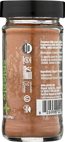 Spicely Organic Cinnamon Ground Ceylon 1.4 Oz Certified Gluten-Free - Image 3