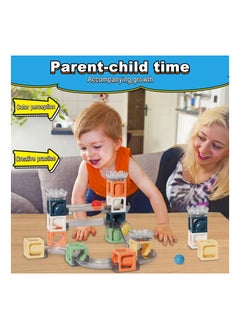 KASTWAVE Magnetic Building Toy Stacking Block Sets for Kids, Educational STEM Building Toys, Marble Maze Montessori Toys Birthday Gifts for Kids Age 3-8 Boys and Girls (41 Pcs)  - Image 4