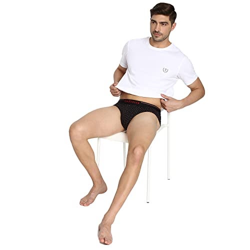 Van Heusen Men Briefs - 100% Combed Cotton - Pack of 3 - Anti Bacterial, Super Soft_10006_Cp-27, Cp-28, Cp-30_XL, Multicolor - Image 5