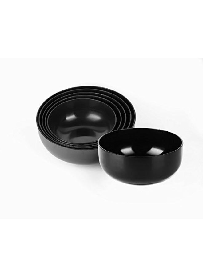 Sumeet 3mm Hard Anodised aluminium Tasra - Set of 6 (Capacity 0.5, 1, 1.6, 2.2, 2.8, 3.5 Liters, black) - Image 2
