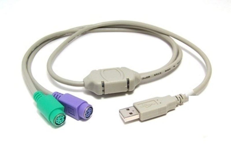 Posh USB to PS2 Converter Cable for Keyboard Mouse - Image 1
