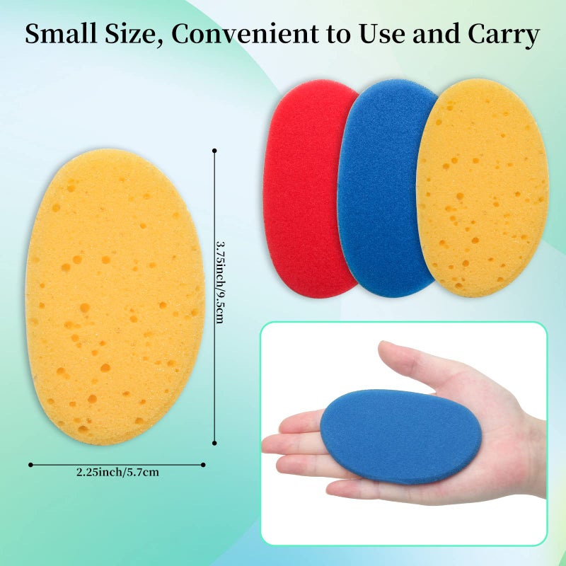 Boyistar 12Pcs Clay Sponges for Clay, Boyistar Ceramics Pottery Clay Sponge for Shaping and Clean Sponge with 3-Density Clay Sponge Artists Sponge for Pottery Modeling Sculpting with Mesh Bag - Image 2