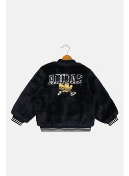 adidas Originals Kids Boy Long Sleeve Graphic Print Outdoor Jacket, Navy  - Image 2