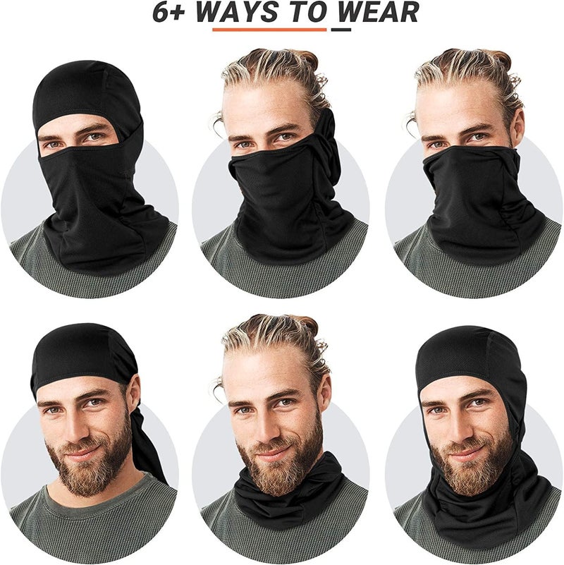 SWIUKPHE Snowy Camo Cycling Face Mask - Windproof UV Protection Helmet Liner Ski Mask - Image 5