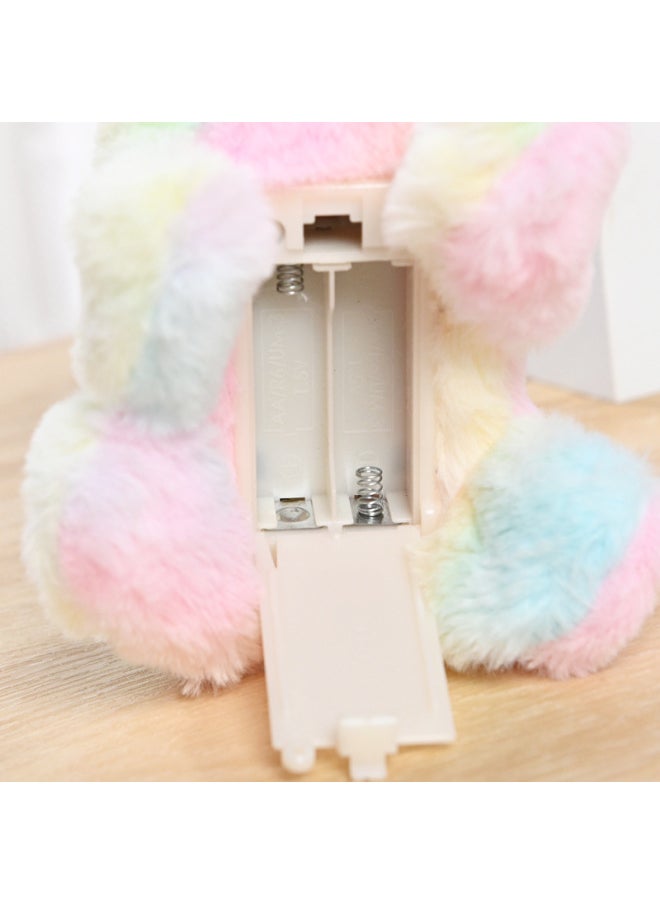 Plush Electric Cat Simulation Cry Walking Nodding Wagging Tail Kitten Puppy Children's Toy Pet Electronic Cat-Color: Bell Chip Cat (yellow Stripes)  - Image 5