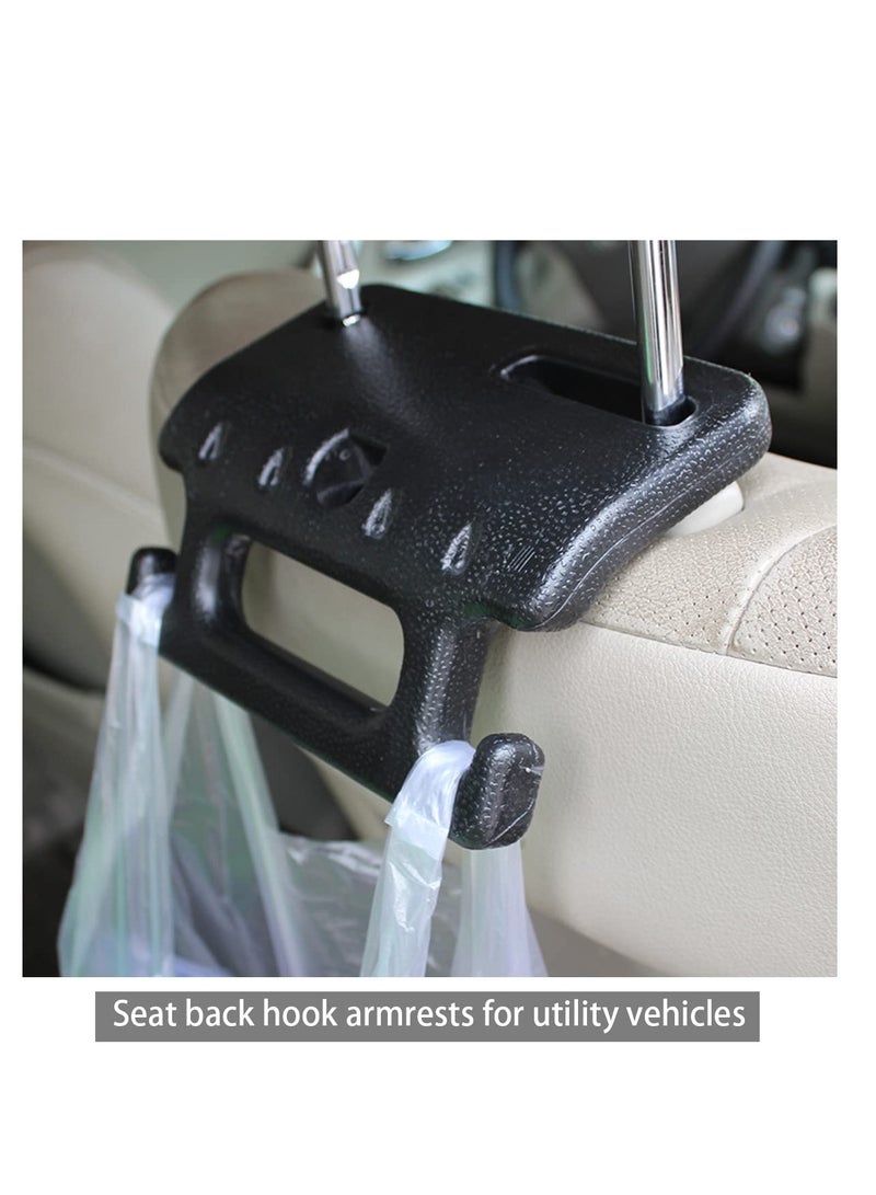 SYOSI Car Seat Headrest Hook Multifunctional Back Seat Headrest Grab Handle Hanger Storage Organizers for Purse Coat Grocery Handbag Interior Accessories Universal for Car Truck SUV (2 Pack)  - Image 2