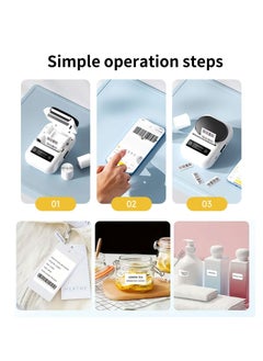 Generic Label printer Handheld mini portable self-adhesive sticker home Bluetooth version barcode label maker  - Image 2
