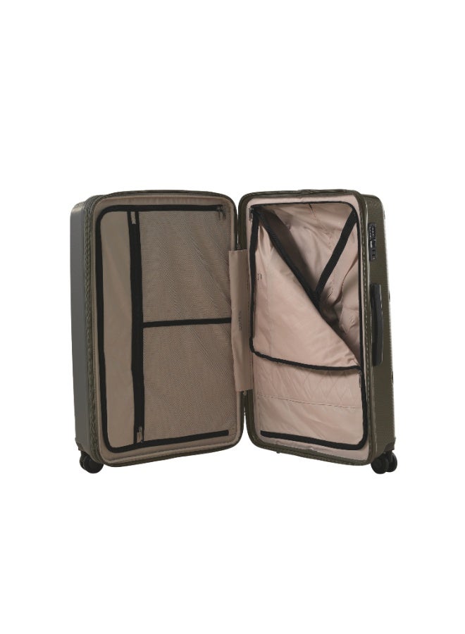 pierre cardin Pierre Cardin Hardcase Trolley Large, Expandable Zipper, Spiner Wheels, 30 inch - Image 2