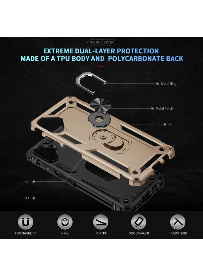 اس-توب جراب لهاتف Samsung Galaxy A06 4G مقاوم للصدمات مصنوع من مادة TPU + PC مع حامل - Image 3