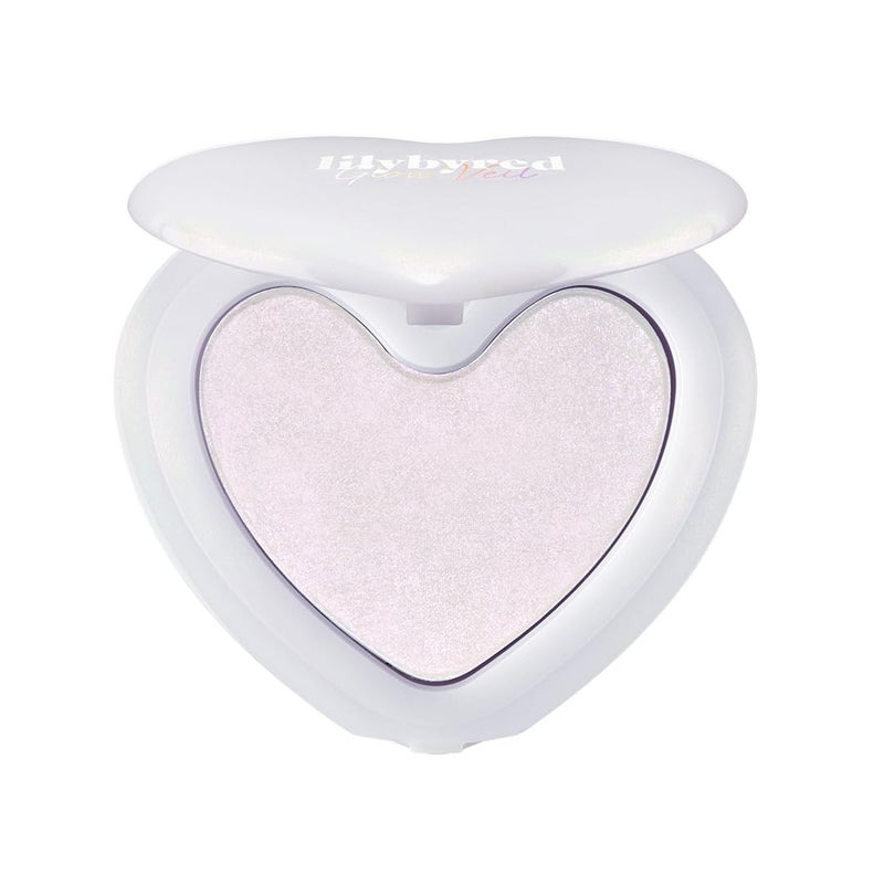 lilybyred Luv Beam Glow Veil | Korean Heart-Shaped Highlighter, Illuminating Shimmer, Radiant Glow, Silky Powder Texture, Buildable & Blendable, Lightweight & Long-Lasting, 0.11 oz. (01 Dreamy Beam) - Image 1