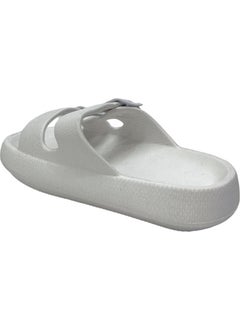Liger Unisex Double Buckle Medical Light Eva Slippers WHITE  - Image 1