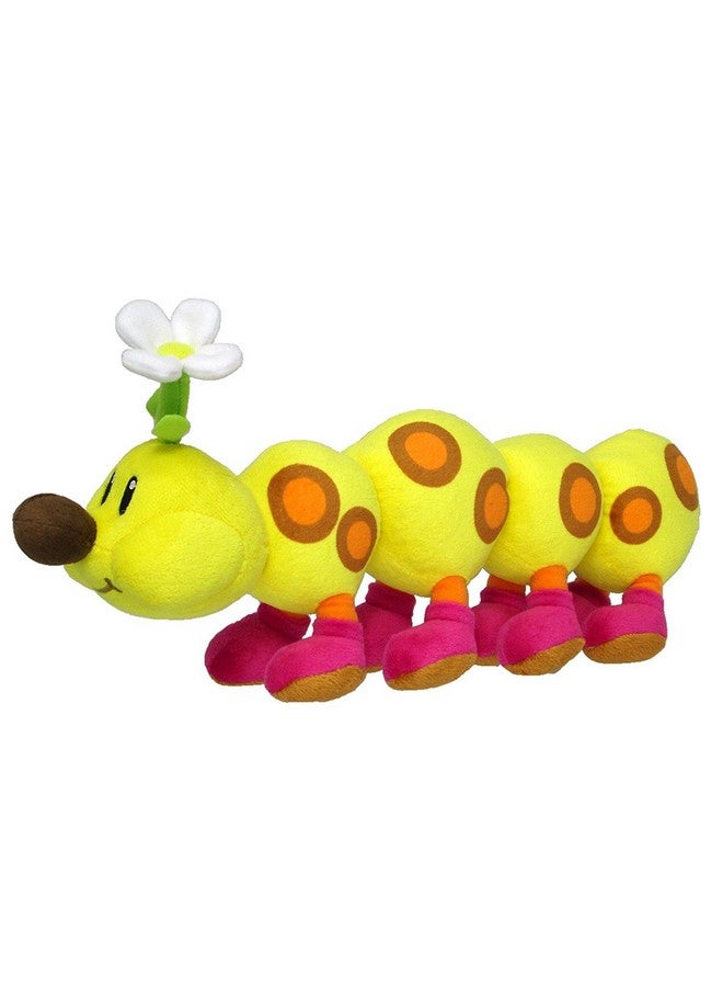 Nintendo "Little Buddy Super Mario Bros. All Star Collection Stuffed Plush 1593 Wiggler/Hanacha Toy, 13""", multi-colored - Image 1