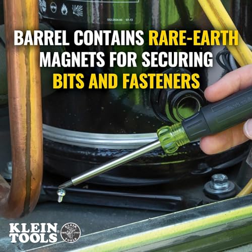 Klein Tools مفك دقيق من كلاين تولز 32328، مفك متعدد الرؤوس 27 في 1، رؤوس لإصلاح منتجات آبل، مغناطيس نادر الأرض، إصلاح إلكتروني - Image 3