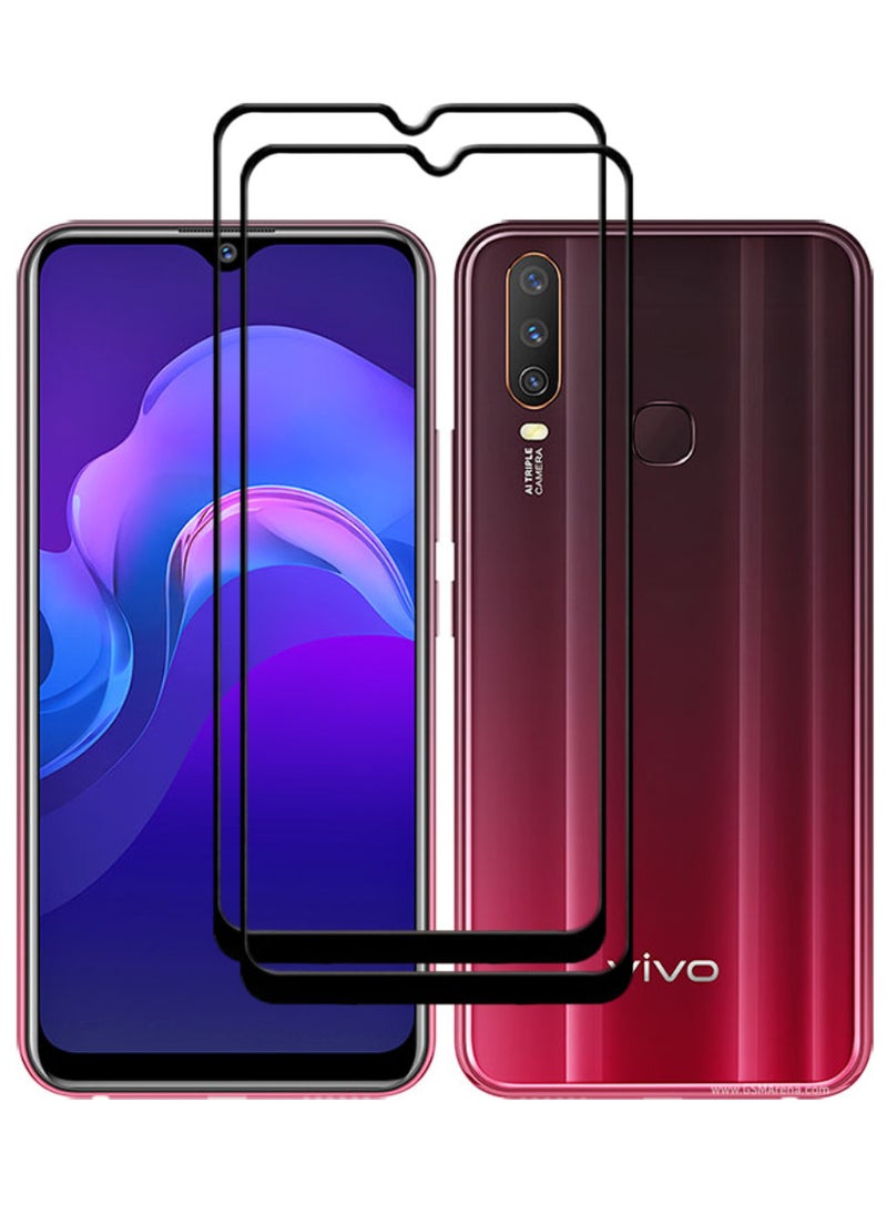ACLIX 2 Pieces Antistatic ESD Dustproof Premium Quality High Definition Tempered Glass Screen Protector Designed For vivo Y12 - Image 1
