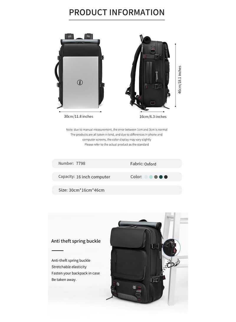 Bluejw Rucksack Bag For Men And Women Large Water Resistant Trekking Hiking Bag Travel Backpack - Image 3