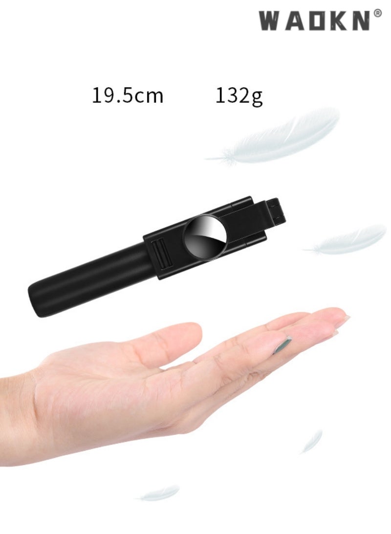WAOKN Gimbal Stabilizer for Smartphone Extendable Selfie Stick Tripod with Wireless Remote and Auto-Balance Phone Holder for All Cell Phone, 360° Rotation Tripod with Wireless Remote, Portable Phone Holder, Auto Balance 1-Axis Gimbal for Smartphones Tiktok Vlog Youtuber Live Video Record - Image 5