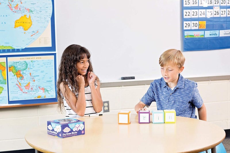 Creativity Inspired Mind Sparks Dry Erase Blocks, Colors May Vary, 3" x 3", 4 Blocks - Image 2