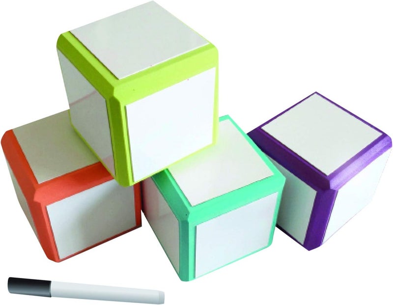 Creativity Inspired Mind Sparks Dry Erase Blocks, Colors May Vary, 3" x 3", 4 Blocks - Image 3