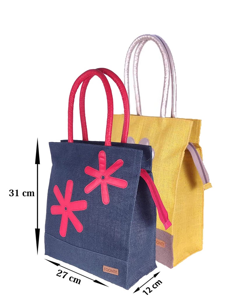 FOONTY Daily Use Tote Bag/Grocery Bag/Gym Bag/Lunch Bag(MultiColor,FAB-32A) - Image 4