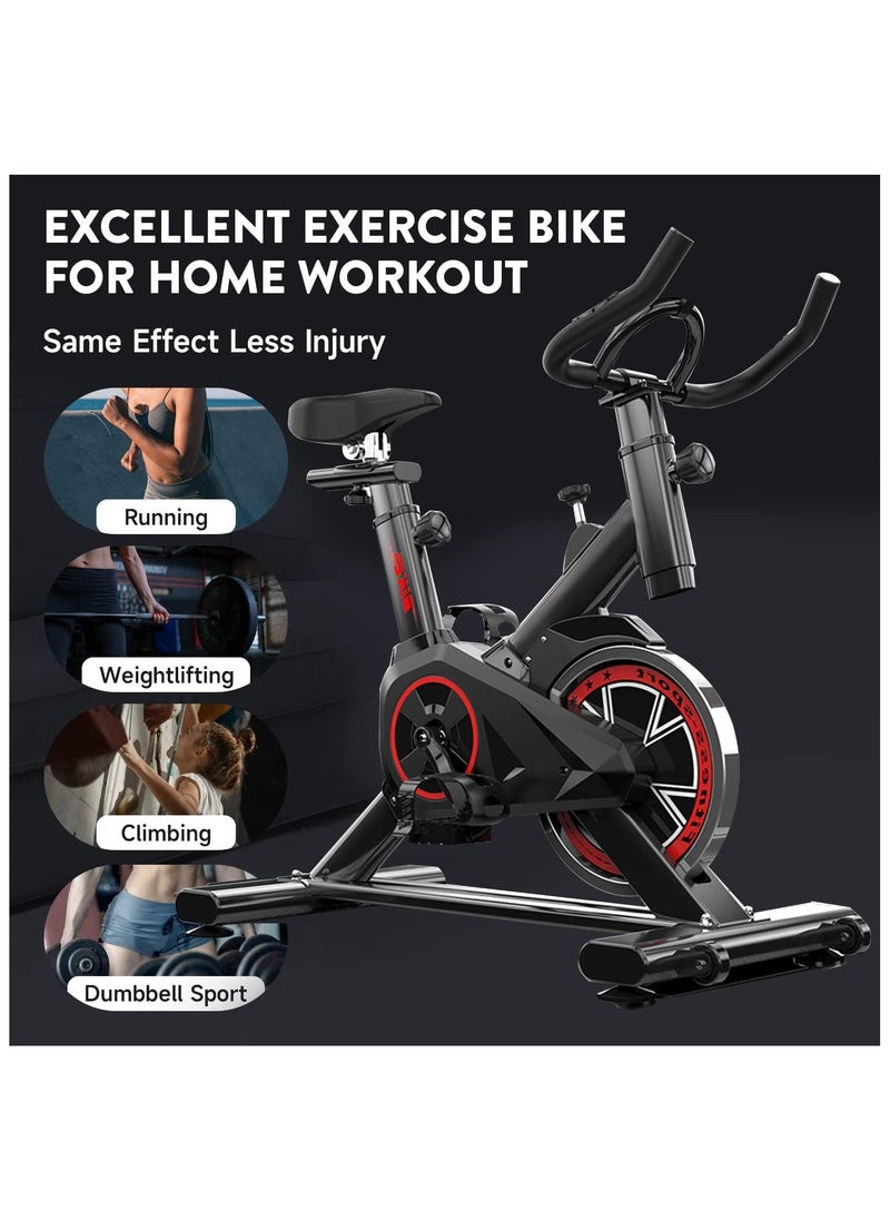 ETG Exercise Bike, Home Gym Exercise Bike with LCD Screen, Professional Seat and Mobile Holder 85*45*102CM  - Image 5