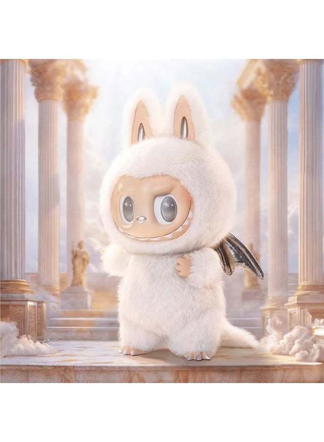 general Labubu Xiaowa Yinqing Matt Angel Tears zimomo Plush Pendant changed to Labubu Angel Wings - Image 3