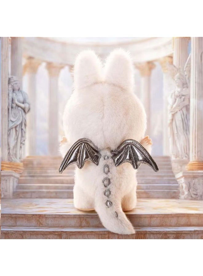 general Labubu Xiaowa Yinqing Matt Angel Tears zimomo Plush Pendant changed to Labubu Angel Wings - Image 4