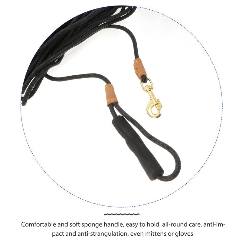 10 Meter Nylon Dog Leash Extendable Training Lead for Small Medium Large Pets Black - Image 4
