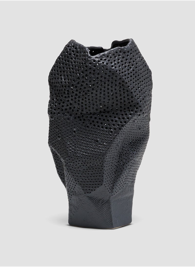 AL HUZAIFA FURNITURE Zola Handmade Polyhedron Ceramic Vase 