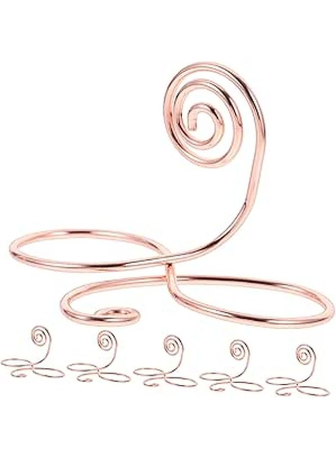 Gold Metal Desktop Note Holders 6pcs Wedding Table Card Photo Sign Holders - Image 1