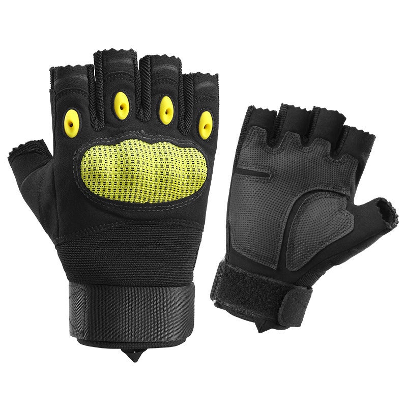 Sports Gloves With Air Cushion Anti Slip Wear Resistant Protection For Fitness Cycling And Outdoor Activities - Image 1