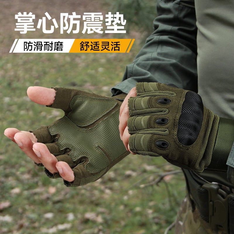 Sports Gloves With Air Cushion Anti Slip Wear Resistant Protection For Fitness Cycling And Outdoor Activities - Image 2