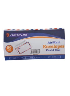 Power line White envelope with colored frame, size 115 x 225 mm  - Image 2