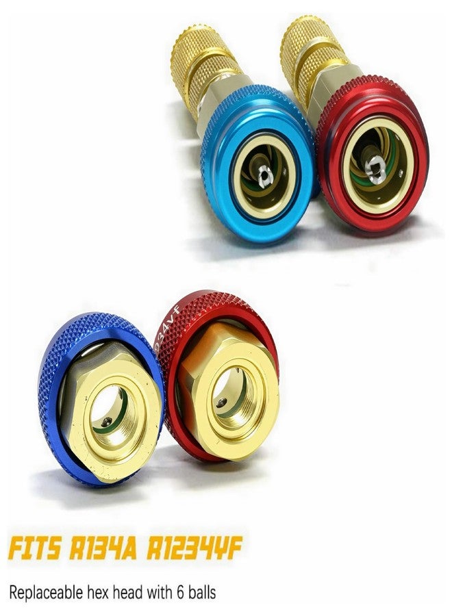 Apeixoto أداة إزالة قلب صمام تكييف الهواء Apeixoto R134A R1234YF لإصلاح الضغط العالي والمنخفض - Image 5