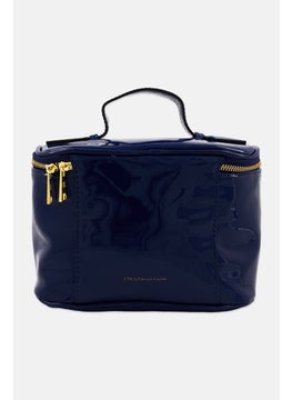 CXL by Christian Lacroix Women Brand Logo Medium Train Cosmetic Bag, Navy  - Image 2