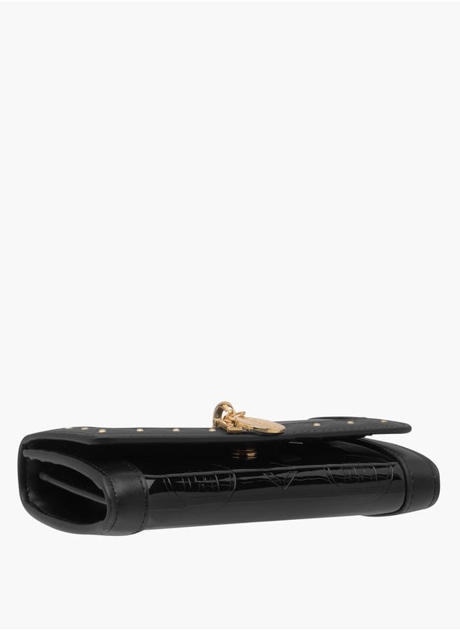 ELLE - Women Logo Embossed Wallet with Button Closure and Charm Accent - Image 1