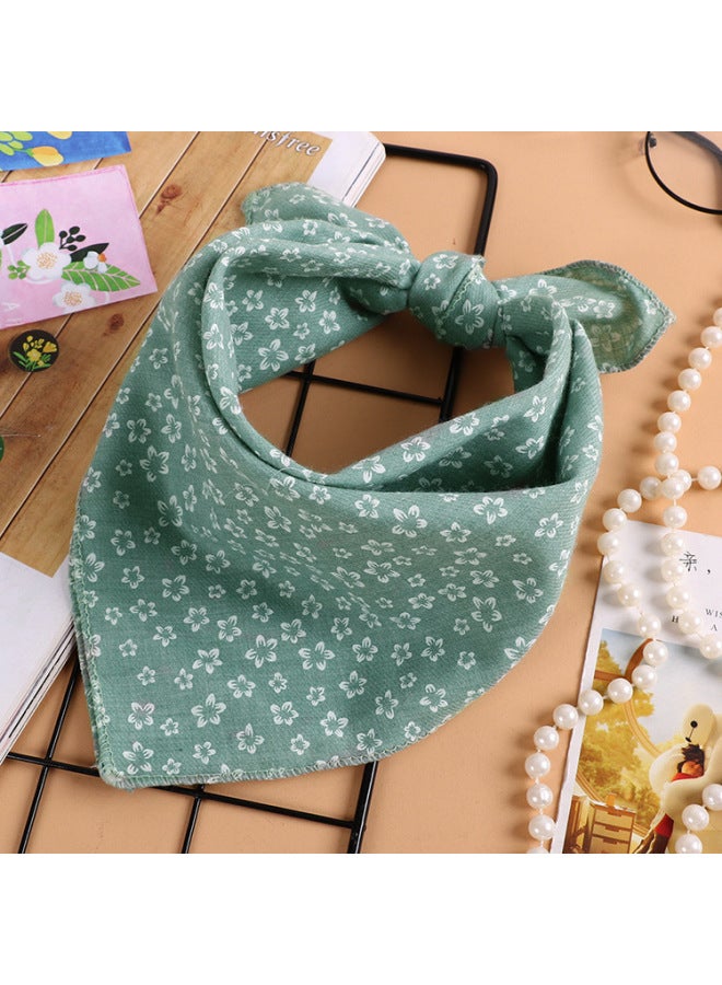Of Polka Dot Printing Children's Small Square Scarf Boys And Girls Baby Scarf  Pet Scarf