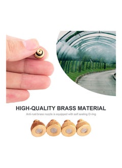 NIBEMINENT 10-Piece Misting Nozzles With Tees Kit White/Gold  - Image 3