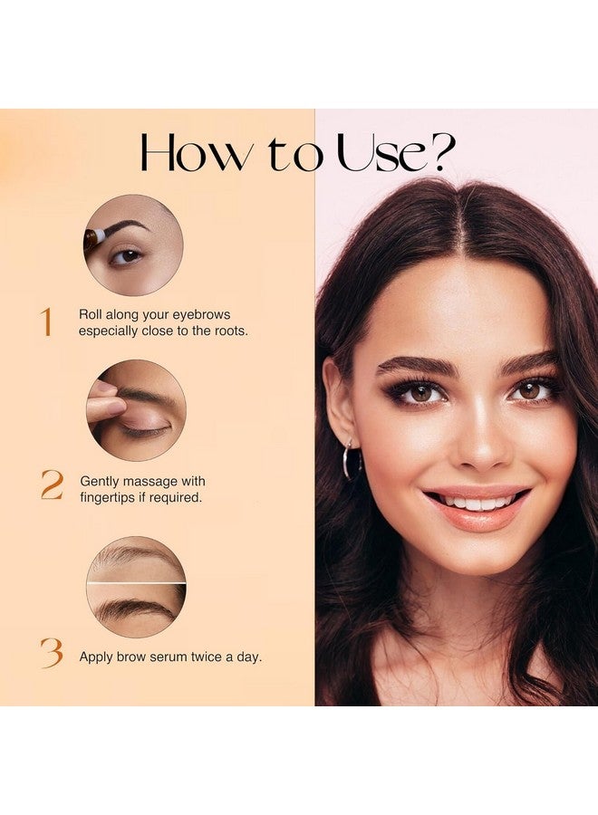 NOURISH MANTRA ’S Brow Growth Serum (10Ml) / Formulated With Redensyl, Biotin, Peptides & Amino Acids/For Brow Growth And Thickness/ - Image 3